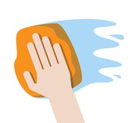 Kontaktflächen (z. B. Türklinken, gemeinsam genutzte Arbeitsmittel) gründlich reinigen, ggf. desinfizieren.