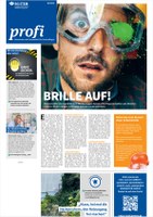 Wer mit Gefahrstoffen wie Säuren oder Laugen arbeitet, riskiert mit kleinsten Tropfen, die auf die Haut oder Schleimhäute geraten, schwere Gesundheitsschäden. Dabei ist es so einfach und wirkungsvoll, eine Schutzbrille zu tragen. In dieser profi Ausgabe werden 9 weit verbreitete Mythen rund um den Sonnenschutz auf ihre Richtigkeit hin geprüft. Ein Azubi-Projekt der Ams-Osram AG in Schwabmünchen zeigt, wie digitale Werkzeuge Arbeitssicherheit erhöhen können - und wie man damit eine Auszeichnung beim Präventionspreis gewinnt.