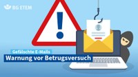 Betriebe werden aktuell in einem Schreiben aufgefordert, die Aktualität ihrer Unternehmensdaten sicherzustellen. Dazu sollen sie auf einen in der Mail angegebenen Link klicken.