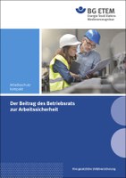 Broschüre Fragen der Arbeitssicherheit sind ein zentrales Thema für den Betriebsrat. Im Austausch mit der Unternehmensleitung kann er hier großen Einfluss nehmen. Die vorliegende, komplett überarbeitete Broschüre der BG ETEM stellt kurz und übersichtlich die wichtigsten Akteure der Arbeitssicherheit vor und erläutert grundlegende Begriffe, vom Arbeitsschutzausschuss über die Gefährdungsbeurteilung bis hin zur Unfallmeldung.