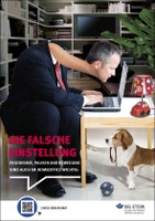 Plakataktion 2022: Zwölf Hingucker in Sachen Arbeitssicherheit Jetzt neu erschienen: Die zwölf Plakate der BG ETEM lenken den Blick überraschend anders auf Gefahren am Arbeitsplatz - von massiv versperrten Fluchtwegen über das Risiko zögerlicher Erster Hilfe bis hin zur schmerzhaften Haltung im Homeoffice. Durchaus überzeichnend und provozierend, regen sie dazu an, das eigene Verhalten kritisch zu hinterfragen.