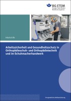 Sicher arbeiten: Orthopädieschuh- und Orthopädietechnik, Schuhmacherhandwerk Wie lässt sich der Arbeitsschutz gut organisieren? Was ist wichtig bei Tätigkeiten mit Gefahrstoffen oder beim Umgang mit Maschinen, Geräten und Werkzeugen? Welche Hygienemaßnahmen sind zu beachten und wie lässt sich die arbeitsmedizinische Vorsorge sicherstellen?
Antworten gibt die umfassend aktualisierte BG ETEM-Broschüre