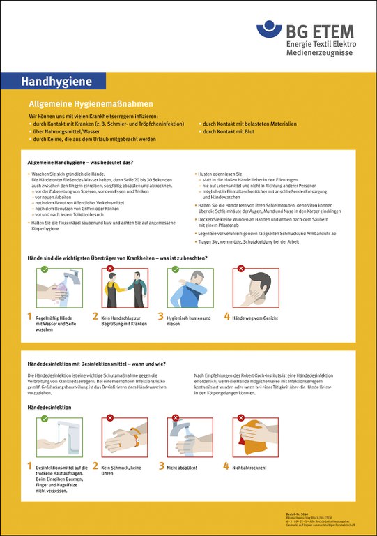 Aushang zur Handhygiene Aushang zur Handhygiene