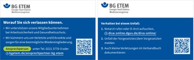 Das Bild zeigt die Vorder- und Rückseite der Versichertenkarte.